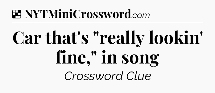 Solution: Car that's 