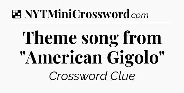 Solution: Theme song from 