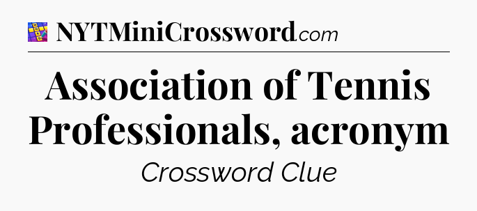 Association of Tennis Professionals, acronym Codycross