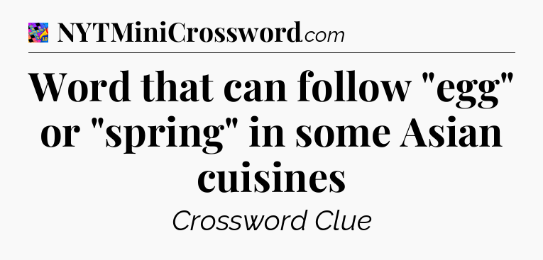 Word that can follow 