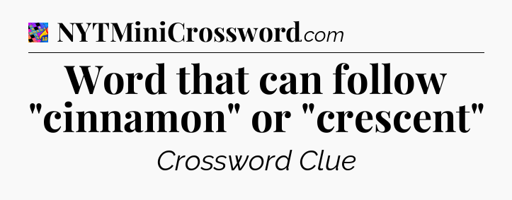 Word that can follow 