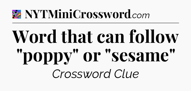 Word that can follow 