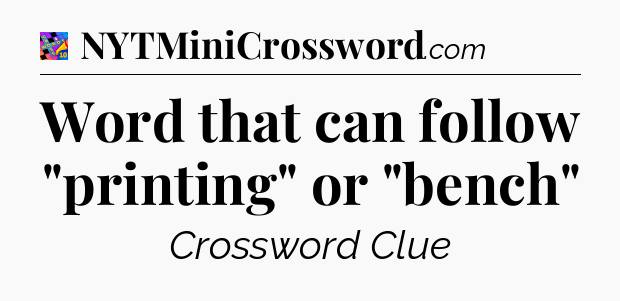 Word that can follow 