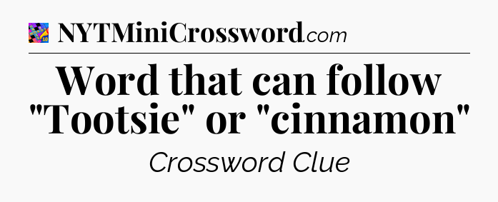 Word that can follow 