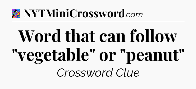 Word that can follow 