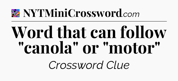 Word that can follow 