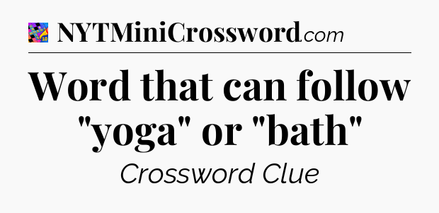 Word that can follow 