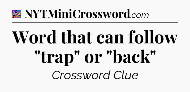 Word that can follow 