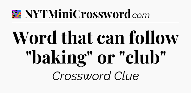 Word that can follow 