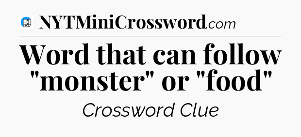 Word that can follow 