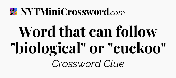 Word that can follow 