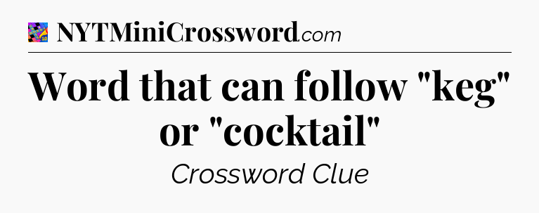 Word that can follow 