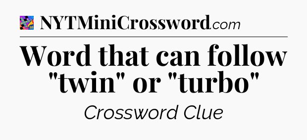 Word that can follow 