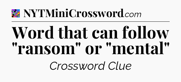 Word that can follow 