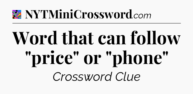 Word that can follow 