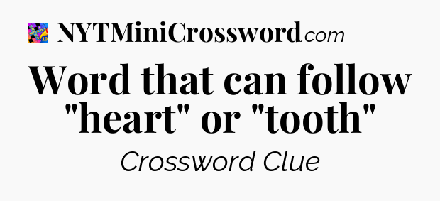 Word that can follow 