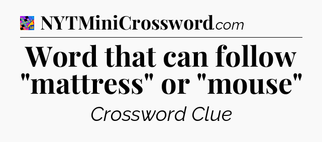 Word that can follow 