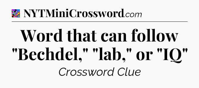 Word that can follow 