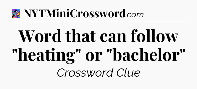 Word that can follow 