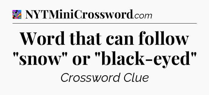 Word that can follow 