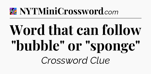 Word that can follow 