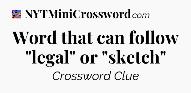 Word that can follow 