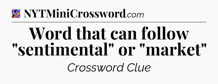 Word that can follow 