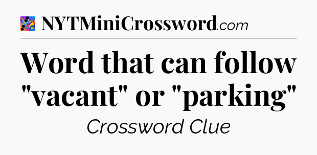 Word that can follow 