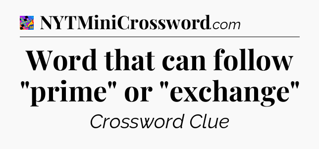 Word that can follow 