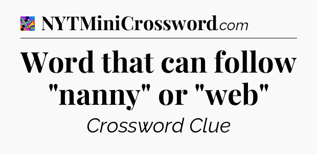 Word that can follow 