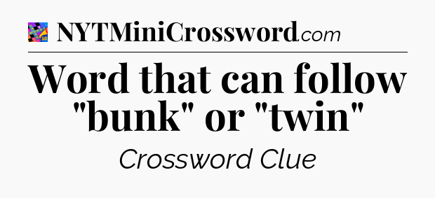 Word that can follow 