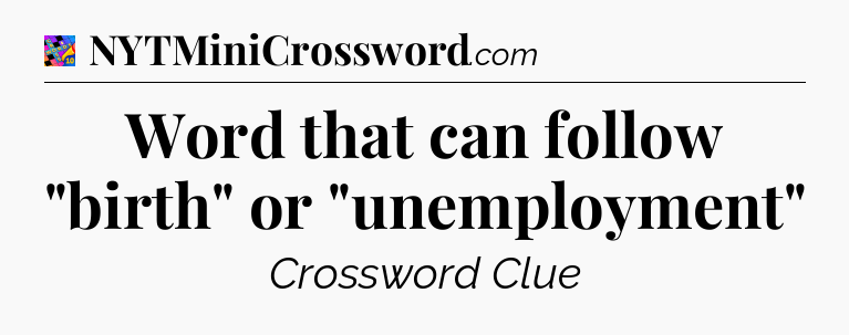 Word that can follow 