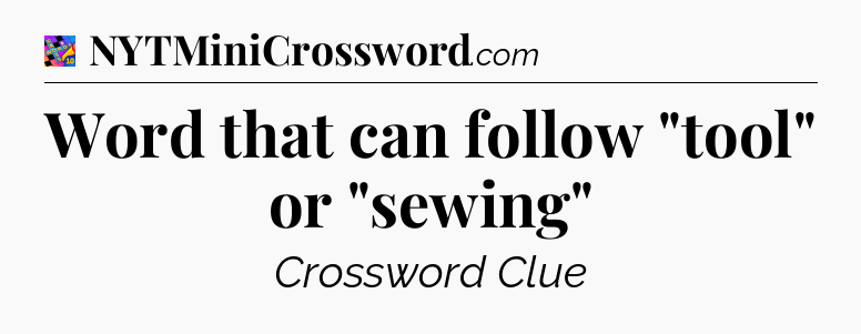 Word that can follow 