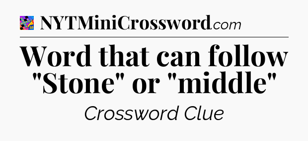 Word that can follow 