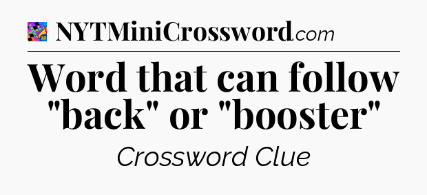 Word that can follow 