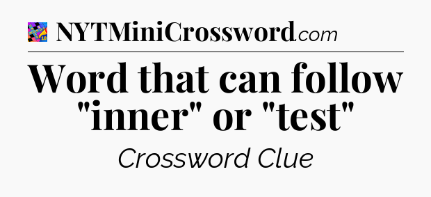 Word that can follow 