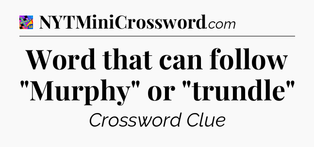 Word that can follow 