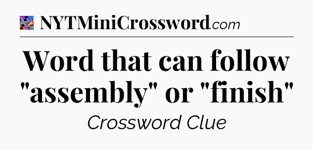 Word that can follow 