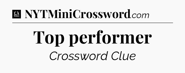 Top performer - LA Times Crossword