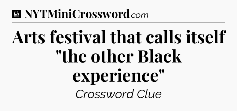 Arts festival that calls itself 