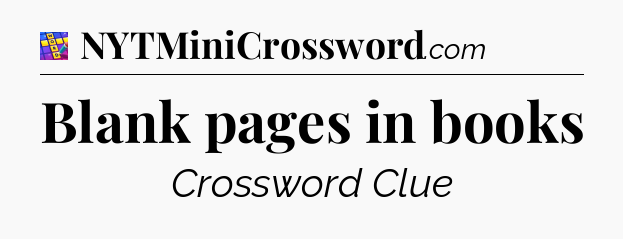 Blank pages in books Codycross