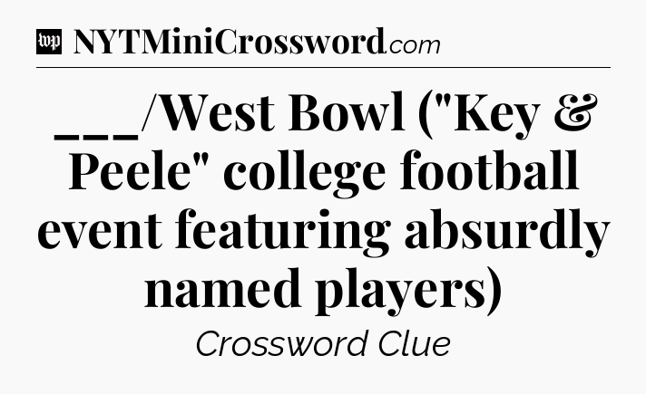 ___/West Bowl (