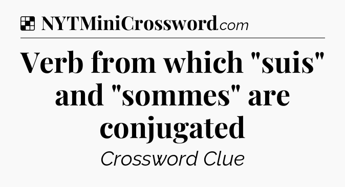 Solution: Verb from which 