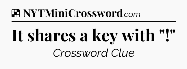 Solution: It shares a key with 