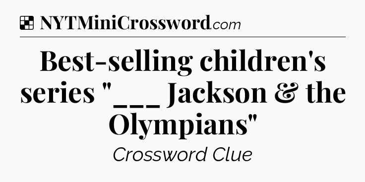 Solution: Best-selling children's series 