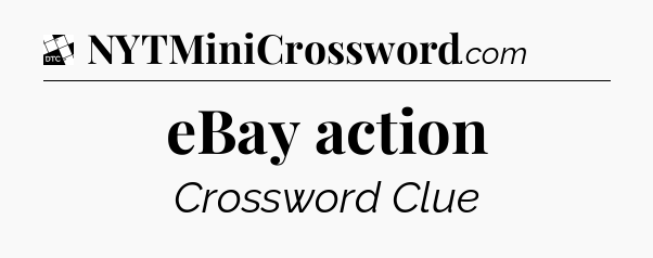 eBay action - Daily Themed Classic Crossword