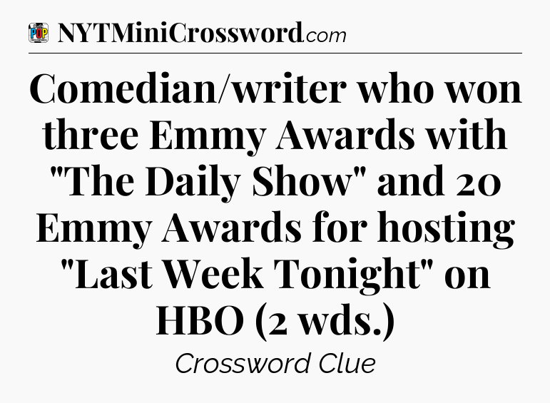 Comedian/writer who won three Emmy Awards with 