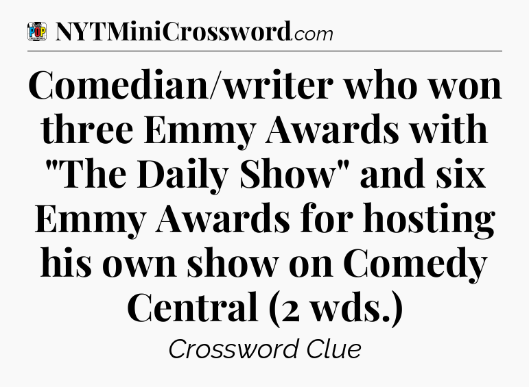 Comedian/writer who won three Emmy Awards with 