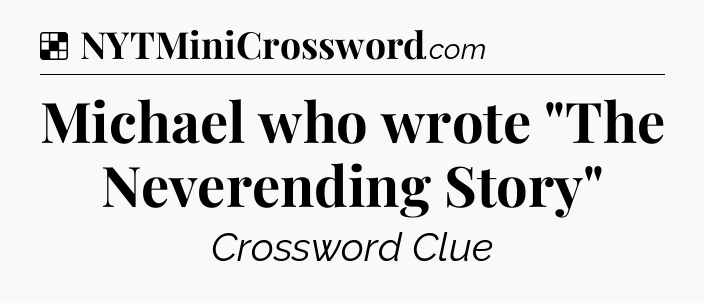 Solution: Michael who wrote 