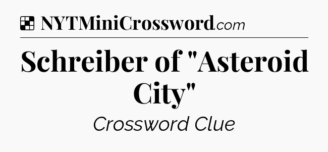 Solution: Schreiber of 
